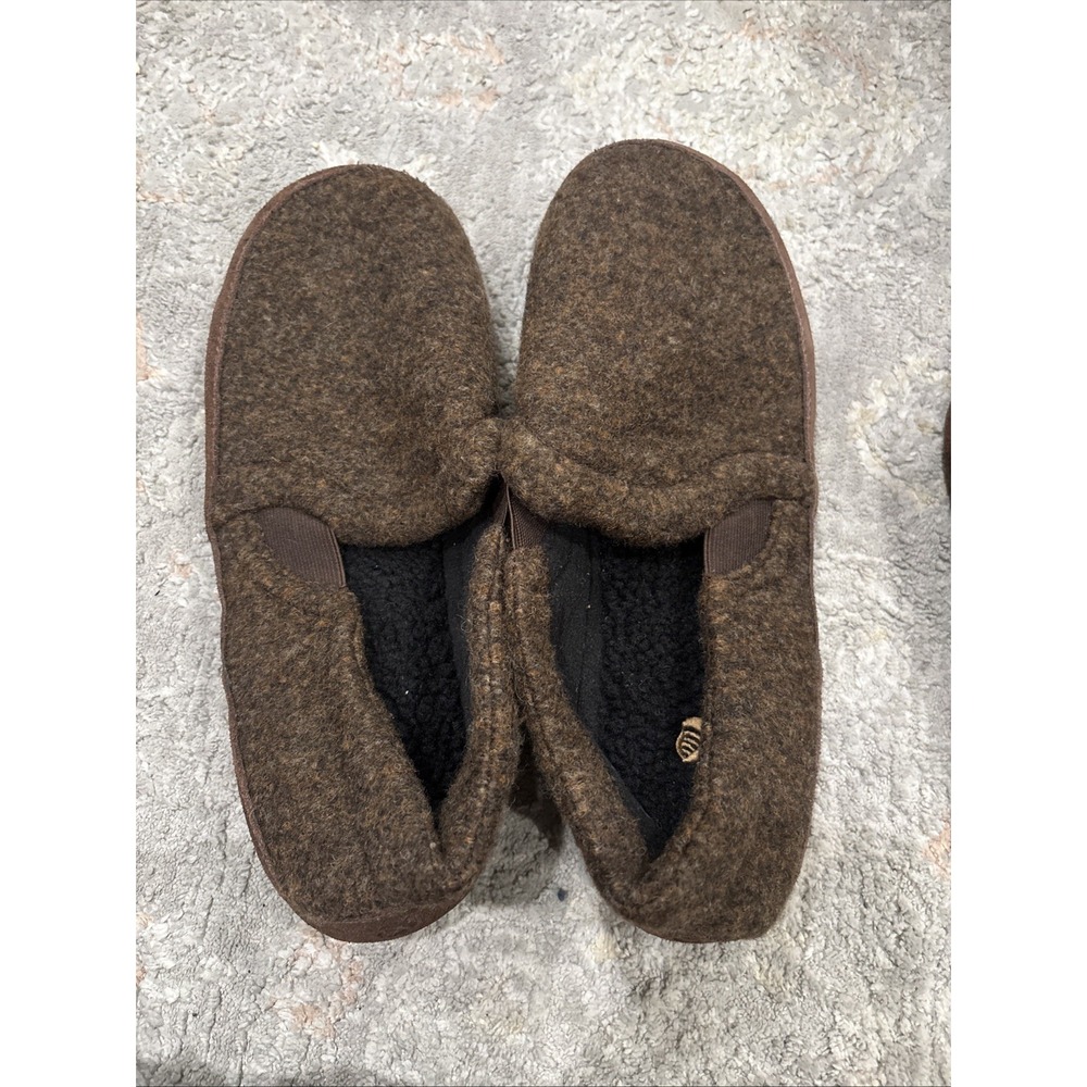 Acorn Wool Blend Slip-On Slippers with Comfort Cushioning